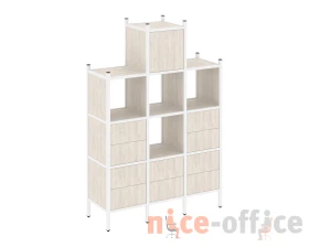 Прямой стеллаж L-18 1278x446x1869 Лофт / Loft images