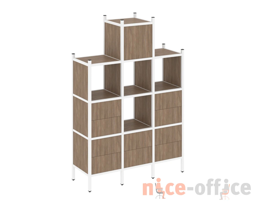 Прямой стеллаж L-18 1278x446x1869 Лофт / Loft