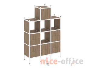 Прямой стеллаж L-18 1278x446x1869 Лофт / Loft images