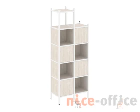 Прямой стеллаж L-20 862x446x2280 Лофт / Loft images