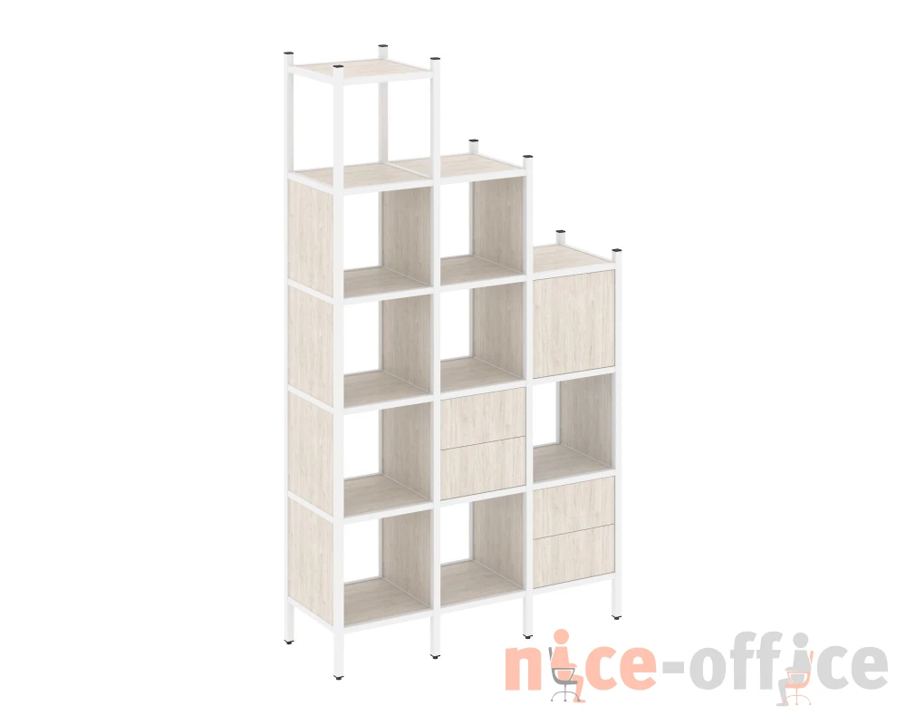Прямой стеллаж L-21 1278x446x2280 Лофт / Loft