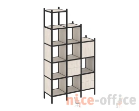 Прямой стеллаж L-21 1278x446x2280 Лофт / Loft images