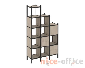 Прямой стеллаж L-21 1278x446x2280 Лофт / Loft images