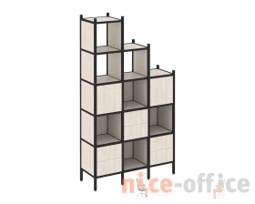Прямой стеллаж L-22 1278x446x2280 Лофт / Loft images