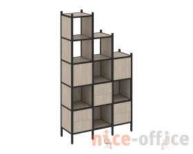 Прямой стеллаж L-22 1278x446x2280 Лофт / Loft images