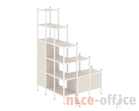 Угловой внешний стеллаж наборный L-59 1278x1278x2280 Лофт / Loft images