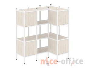 Угловой внутренний стеллаж L-29 1278x862x1458 Лофт / Loft images