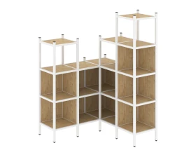 Угловой внутренний стеллаж L-39 1278x1278x1869 Лофт / Loft images