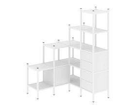 Угловой внутренний стеллаж L-40 1278x1278x1869 Лофт / Loft images