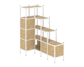 Угловой внутренний стеллаж L-42 862x1694x1869 Лофт / Loft images