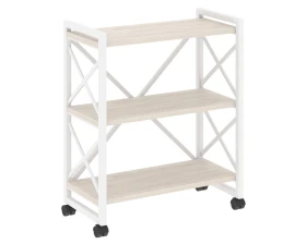 Стеллаж на колесных опорах - 3 полки 800х400х968 Лофт / Loft images