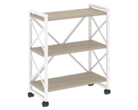 Стеллаж на колесных опорах - 3 полки 800х400х968 Лофт / Loft images