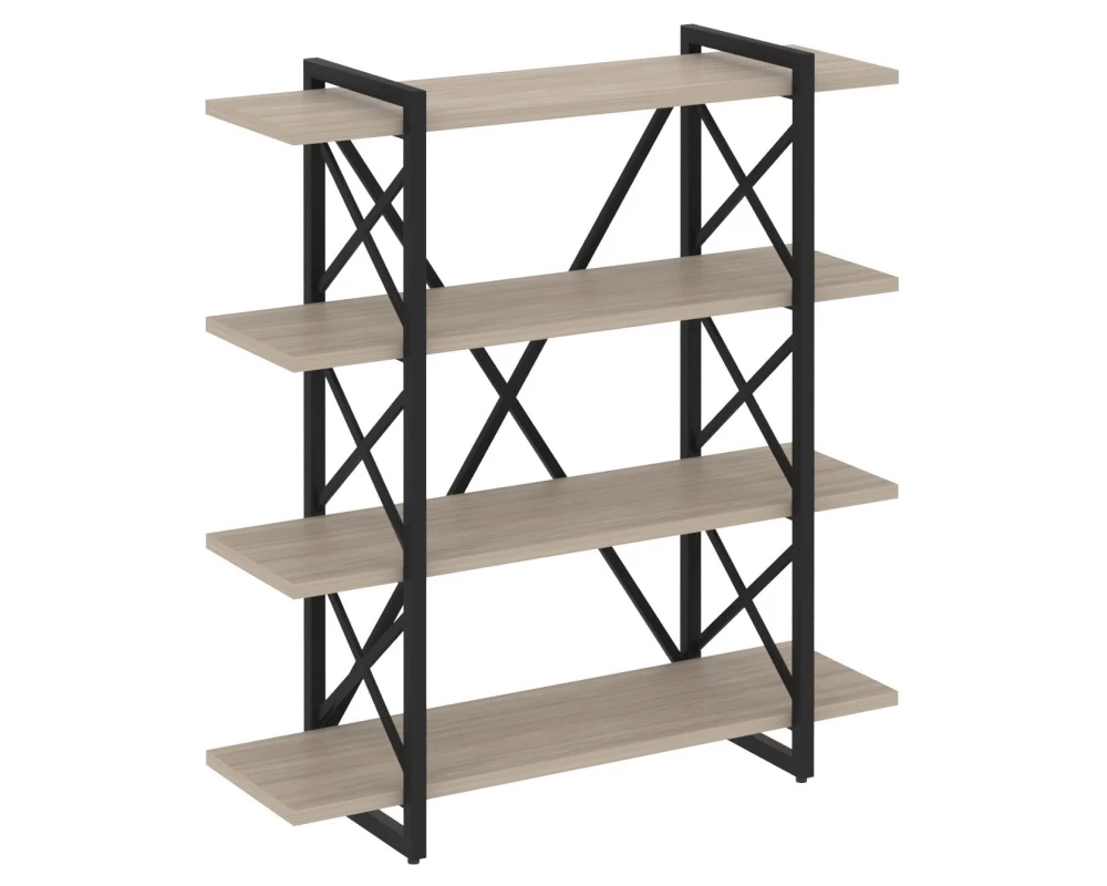 Стеллаж на регулируемых опорах - 4 полки 1200х400х1280 Лофт / Loft