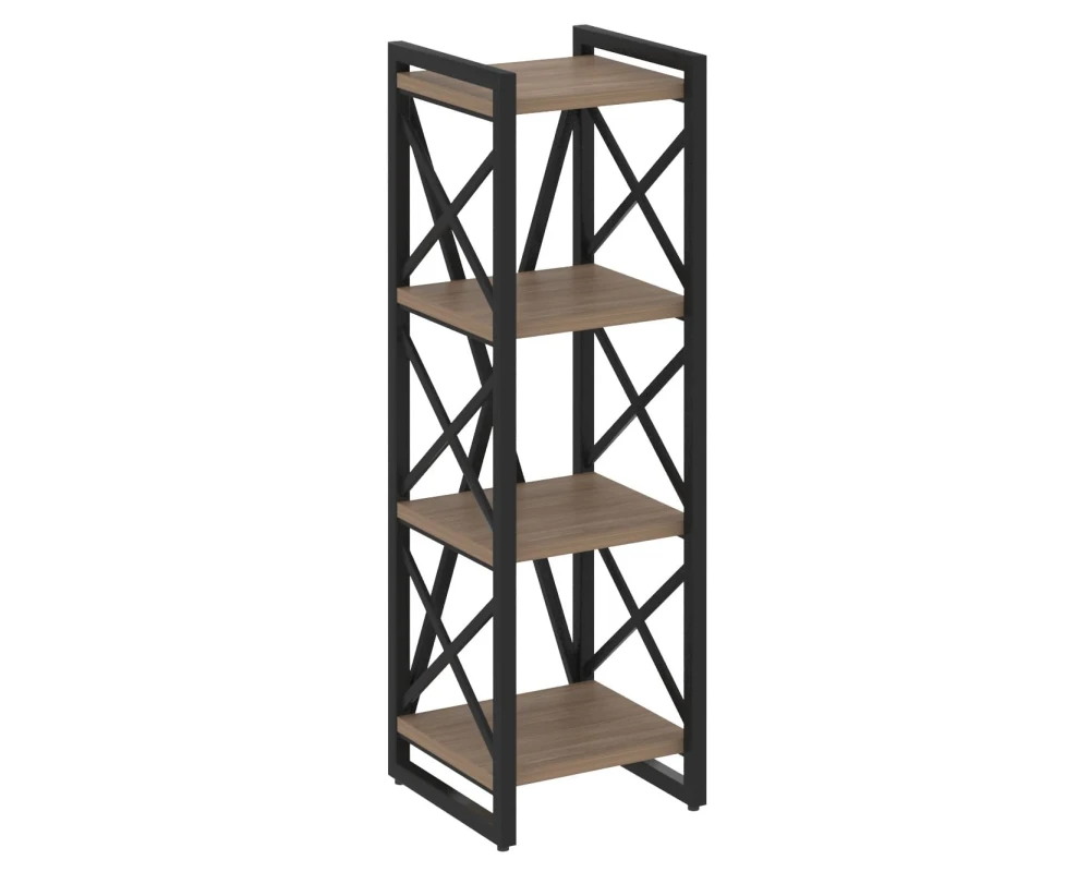 Стеллаж на регулируемых опорах - 4 полки 400х400х1280 Лофт / Loft