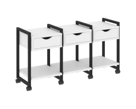 Тумба на колесных опорах наборная. Вариант №4 1440х460х767 Лофт / Loft images