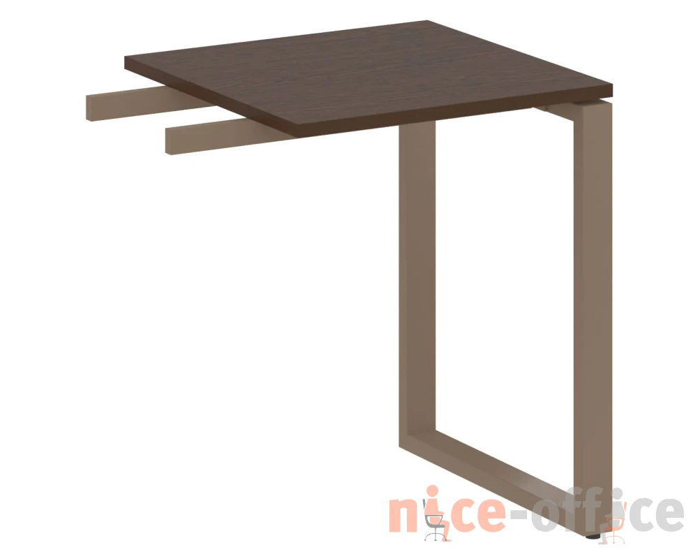 Приставной элемент на О-образном м/к (используется в качестве брифинга или боковой приставки) 60x60x75 Метал Систем / Metal System