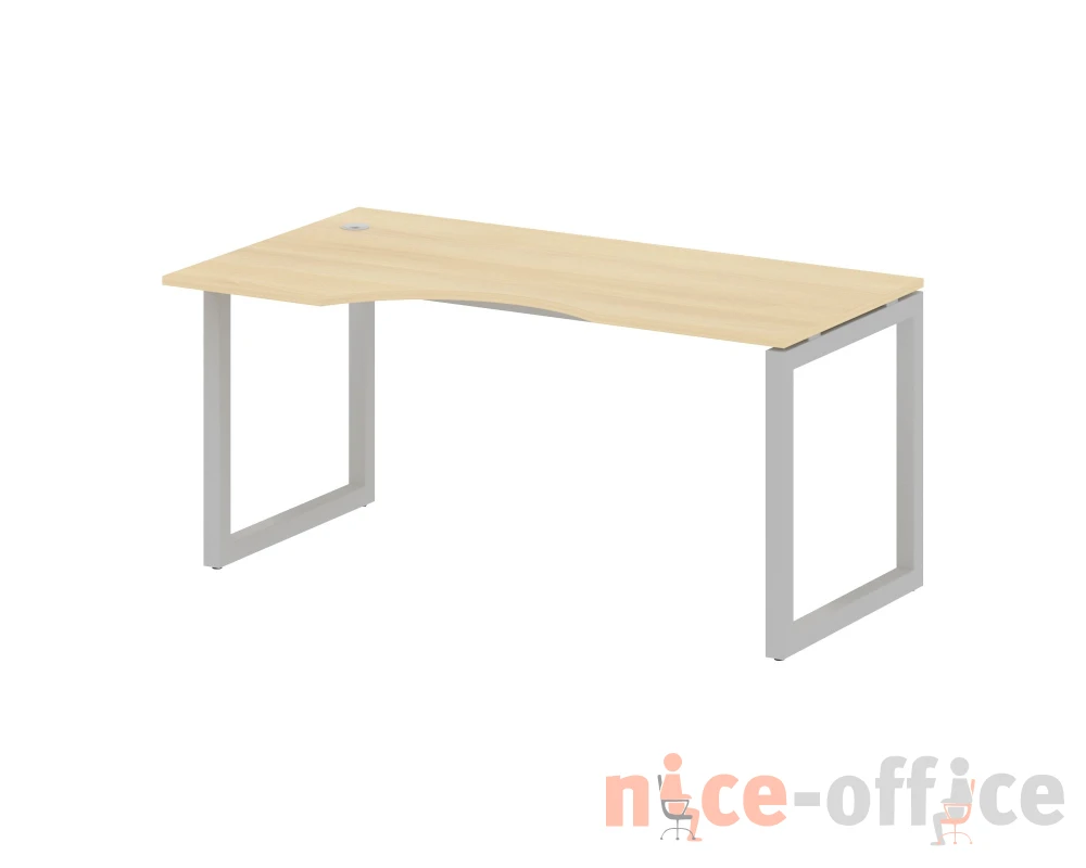 Стол криволинейный левый на О-образном м/к 1600x900x750 Метал Систем Куатро 5x5 / Metal System Quattro 5x5