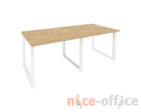 Стол переговорный (2 столешницы) на О-образном м/к 1960x980x750 Оникс / Onix images