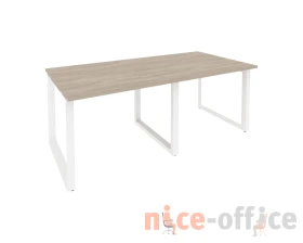 Стол переговорный (2 столешницы) на О-образном м/к 1960x980x750 Оникс / Onix images