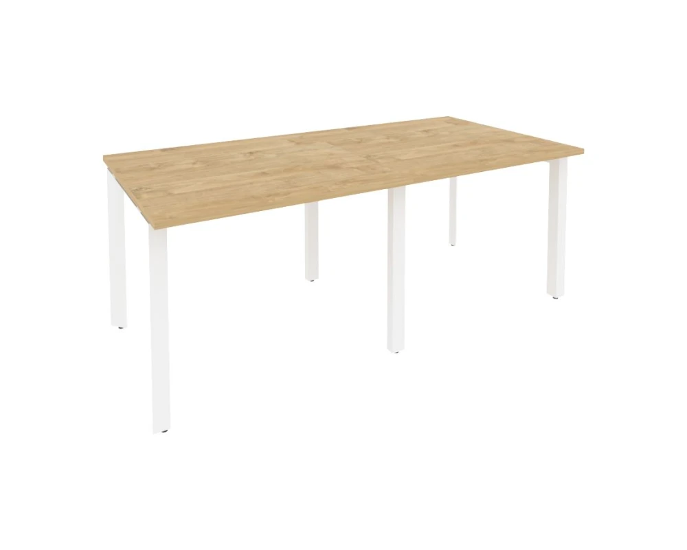 Стол переговорный (2 столешницы) на П-образном м/к 1960x980x750 Оникс / Onix