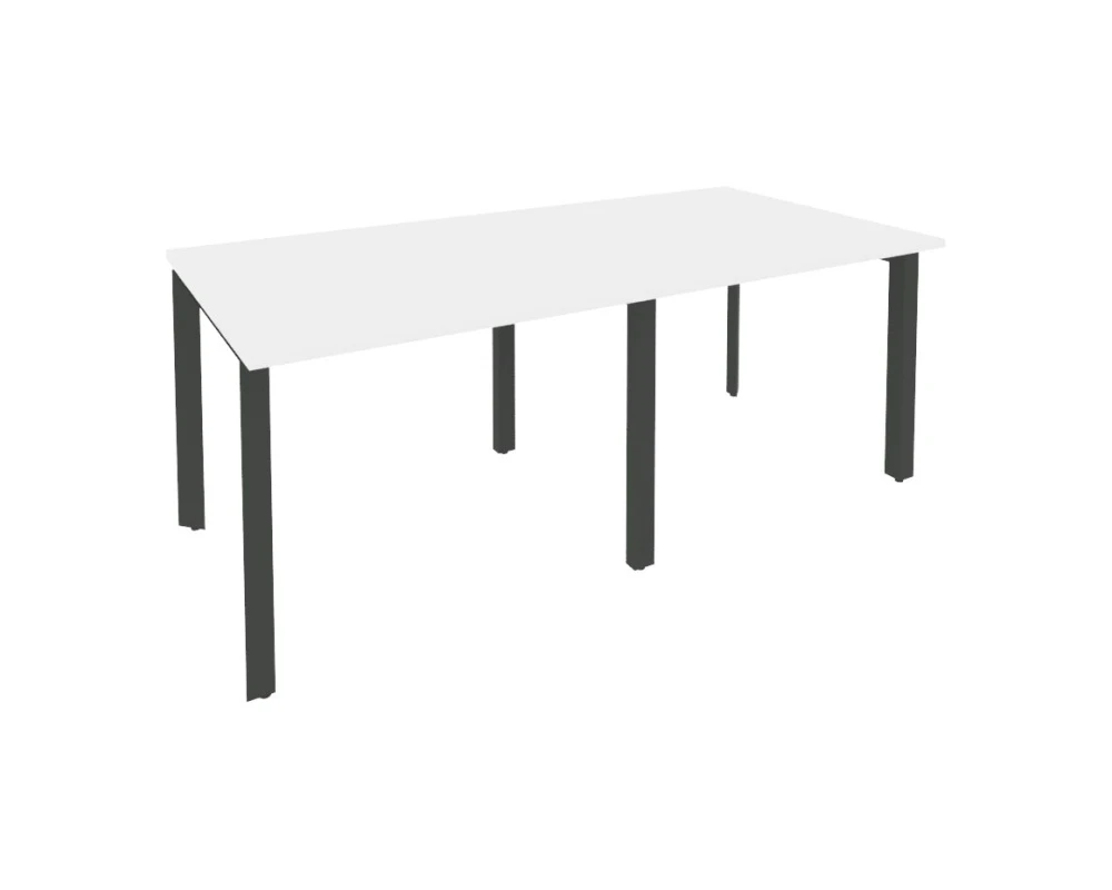 Стол переговорный (2 столешницы) на П-образном м/к 1960x980x750 Оникс / Onix