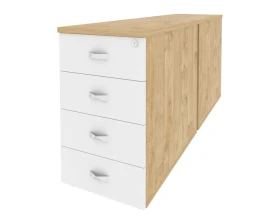 Тумба двойная приставная / опорная 432x1635x750 Оникс / Onix images