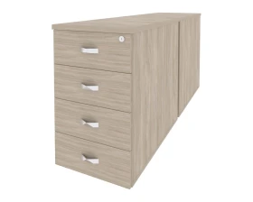 Тумба двойная приставная / опорная 432x1635x750 Оникс / Onix images