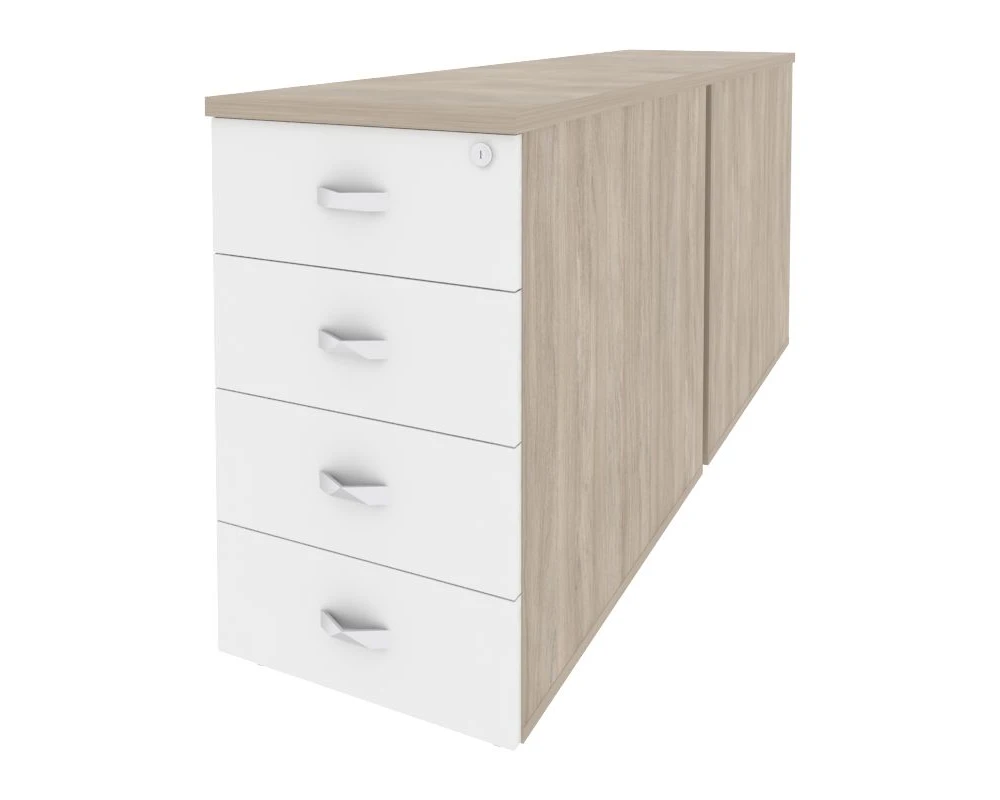 Тумба двойная приставная / опорная 432x1635x750 Оникс / Onix