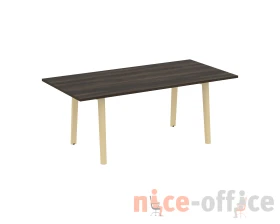 Стол переговорный, опоры - массив дерева 198x98x75 Оникс Вуд Директ / Onix Wood Direct images
