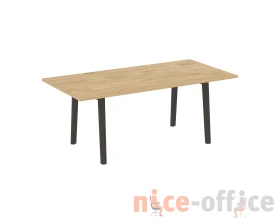 Стол переговорный, опоры - массив дерева 198x98x75 Оникс Вуд Директ / Onix Wood Direct images