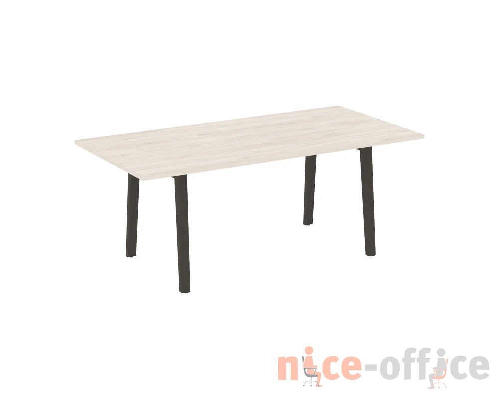 Стол переговорный, опоры - массив дерева 198x98x75 Оникс Вуд Директ / Onix Wood Direct