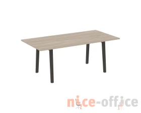 Стол переговорный, опоры - массив дерева 198x98x75 Оникс Вуд Директ / Onix Wood Direct images
