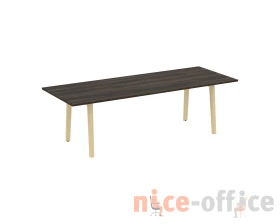 Стол переговорный, опоры - массив дерева 258x98x75 Оникс Вуд Директ / Onix Wood Direct images