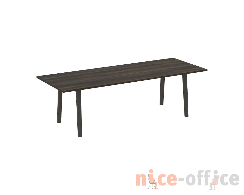 Стол переговорный, опоры - массив дерева 258x98x75 Оникс Вуд Директ / Onix Wood Direct