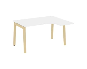 Стол эргономичный правый, опоры - массив дерева 138x118x75 Оникс Вуд / Onix Wood images