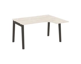 Стол эргономичный правый, опоры - массив дерева 138x118x75 Оникс Вуд / Onix Wood images