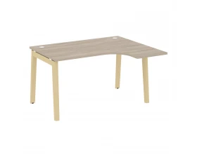 Стол эргономичный правый, опоры - массив дерева 138x118x75 Оникс Вуд / Onix Wood images