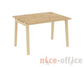 Стол переговорный (1 столешница), опоры - массив дерева 118x98x75 Оникс Вуд / Onix Wood images