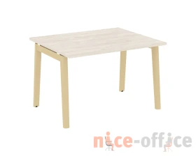 Стол переговорный (1 столешница), опоры - массив дерева 118x98x75 Оникс Вуд / Onix Wood images