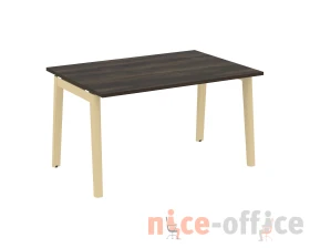 Стол переговорный (1 столешница), опоры - массив дерева 138x98x75 Оникс Вуд / Onix Wood images