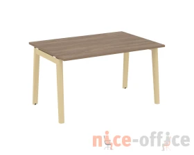 Стол переговорный (1 столешница), опоры - массив дерева 138x98x75 Оникс Вуд / Onix Wood images