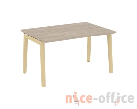 Стол переговорный (1 столешница), опоры - массив дерева 138x98x75 Оникс Вуд / Onix Wood images