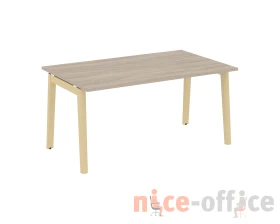 Стол переговорный (1 столешница), опоры - массив дерева 158x98x75 Оникс Вуд / Onix Wood images