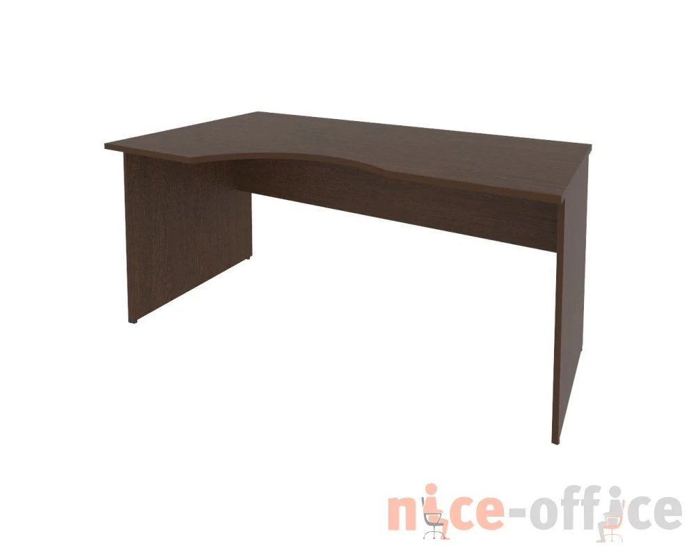 Офисный стол криволинейный левый 1600x900x755 Рива / Riva