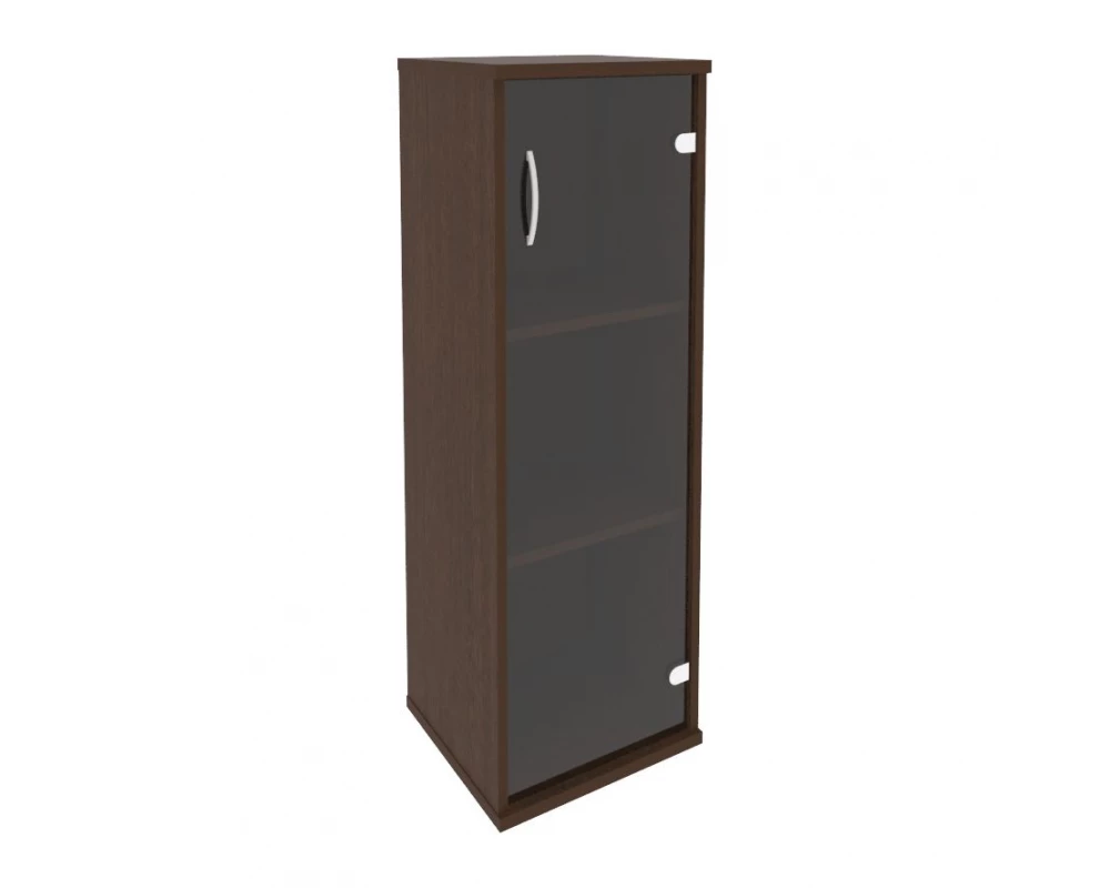 Шкаф средний узкий правый 1 средняя дверь стекло Рива / Riva