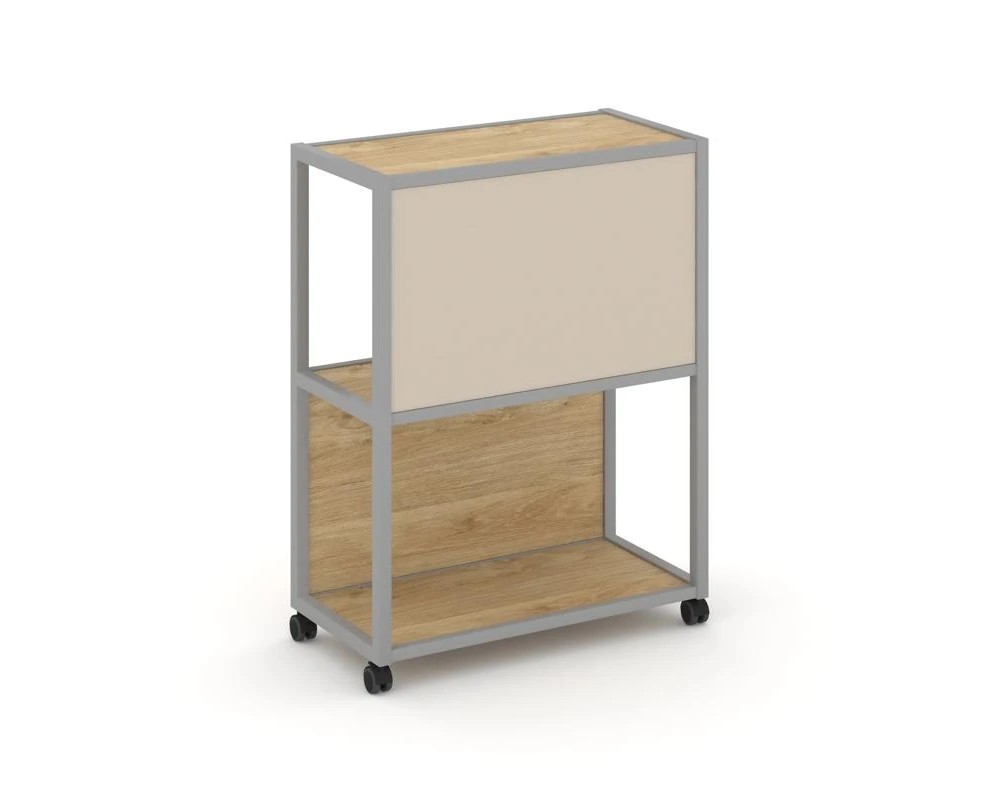 Стеллаж 3 уровня 1 секция VR.LT-STK-303.12 1200x400x1046 Шелф Мобайл / Shelf Mobile