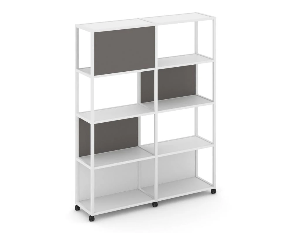 Стеллаж 5 уровней 2 секции VR.LT-STK-514.12 2370x400x2000 Шелф Мобайл / Shelf Mobile