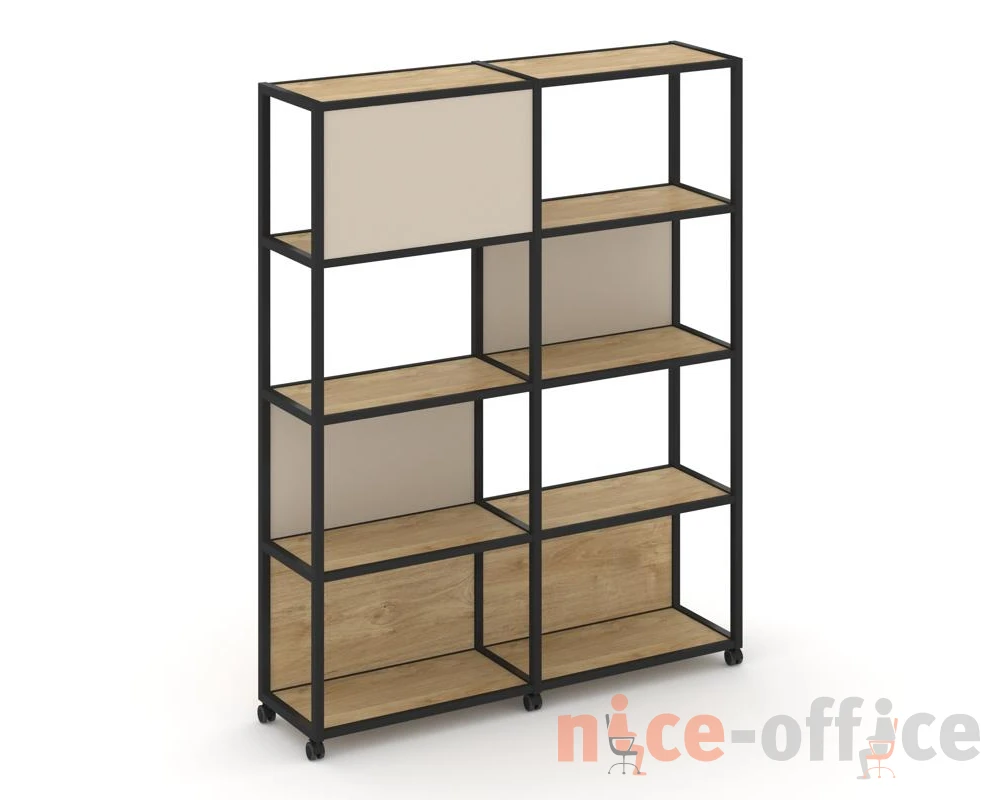 Стеллаж 5 уровней 2 секции VR.LT-STK-514.12 2370x400x2000 Шелф Мобайл / Shelf Mobile