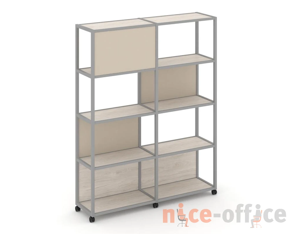 Стеллаж 5 уровней 2 секции VR.LT-STK-514.12 2370x400x2000 Шелф Мобайл / Shelf Mobile