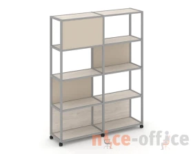 Стеллаж 5 уровней 2 секции VR.LT-STK-514.12 2370x400x2000 Шелф Мобайл / Shelf Mobile images